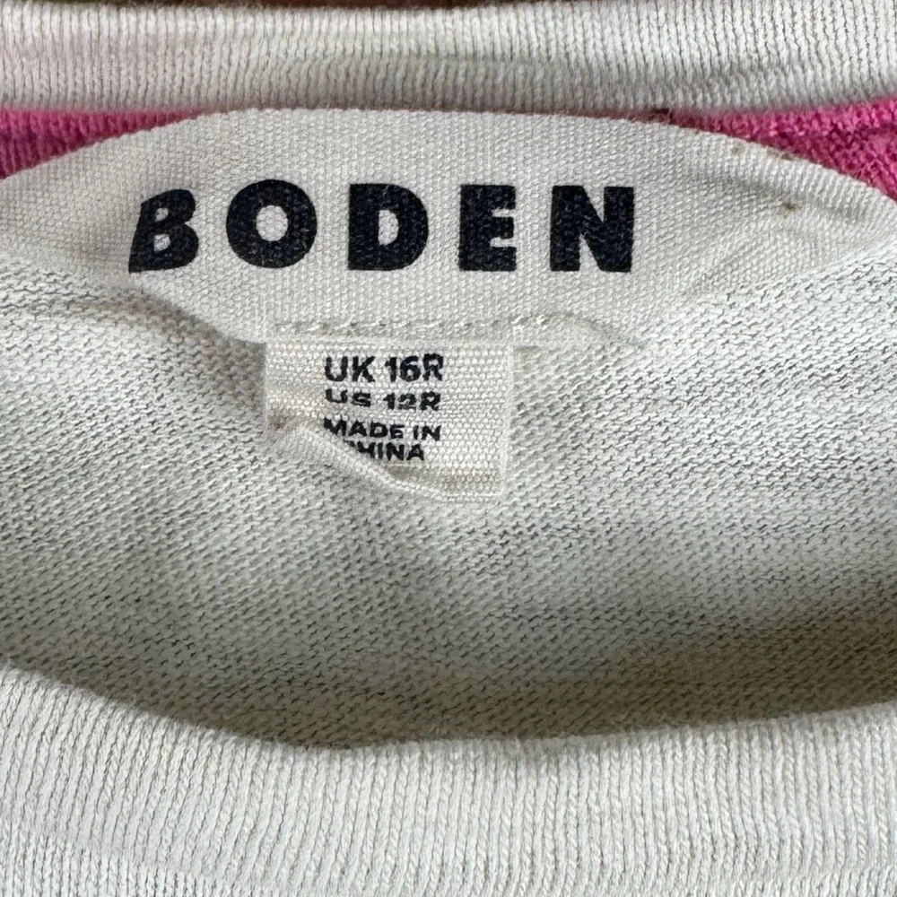 Boden Paulina Stripe T Shirt Dress Stripe Longline Size 12 - Picture 2 of 3